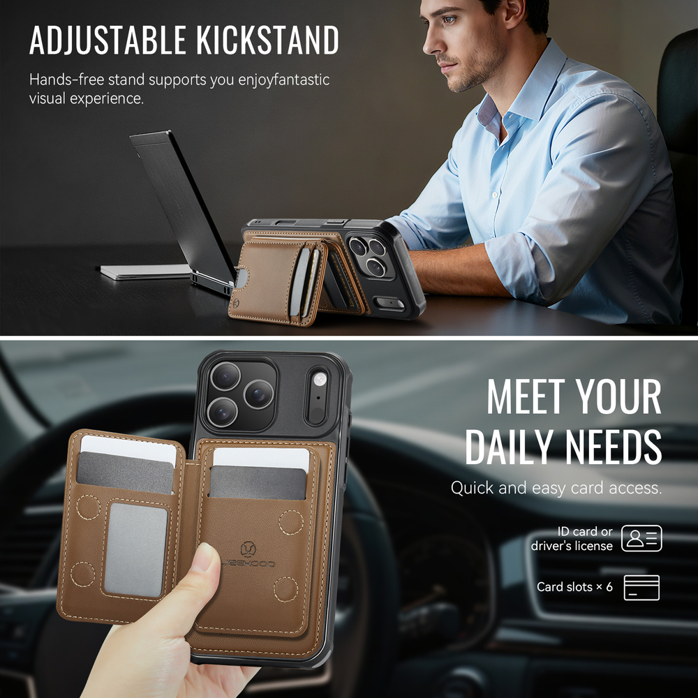 Чехол CaseMe Cardholder 2 in 1 iPhone 17 Pro