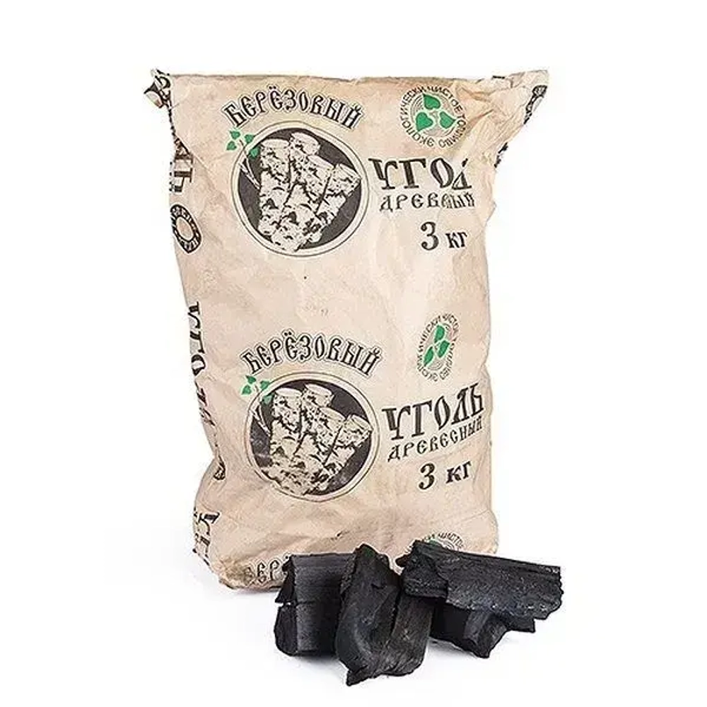 Уголь древесный 3кг