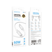 Кабель TypeC - TypeC BOROFONE BX112 60W (белый) 1м