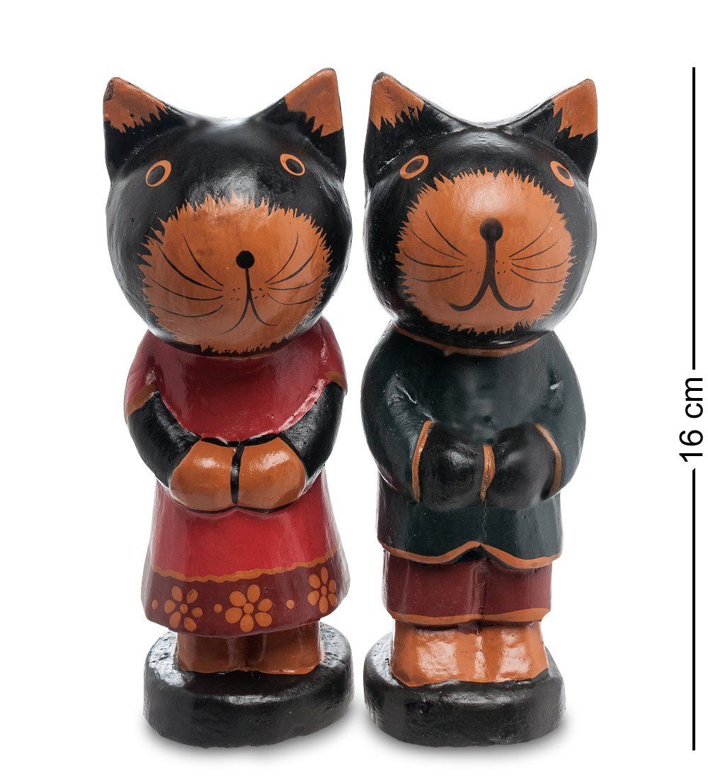 28-021 Статуэтка КОТ и КОШКА фольклор, набор 2 шт