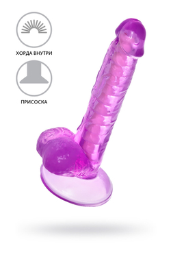 Реалистичный фаллоимитатор A-Toys by TOYFA Celiam, TPE, фиолетовый, 20,5 см