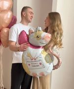 Шар-фигура, фольга, "Крыска" (Falali), 31"/79 см, инд. уп. (БГ-28)