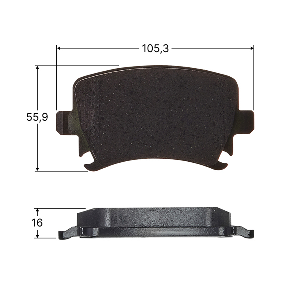 Колодки тормозные дисковые Avantech AV1904