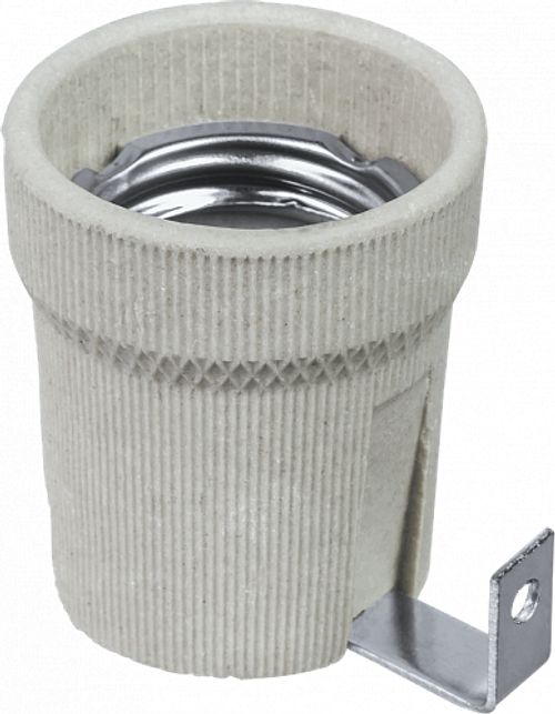 Патрон Е27 керамический c держ.