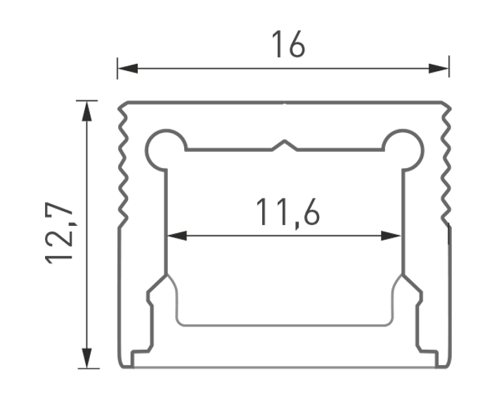 Алюминиевый профиль DesignLed LS.1613-R