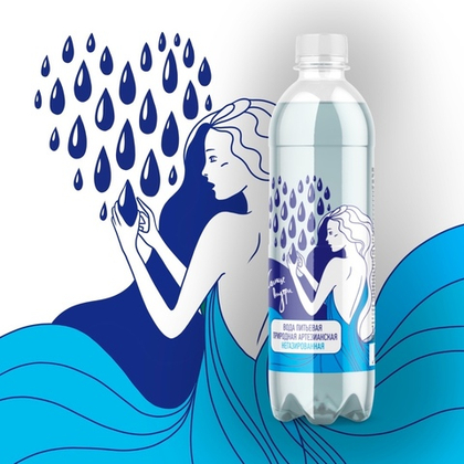 Вода негазированная "Солнце внутри" 0,5л.