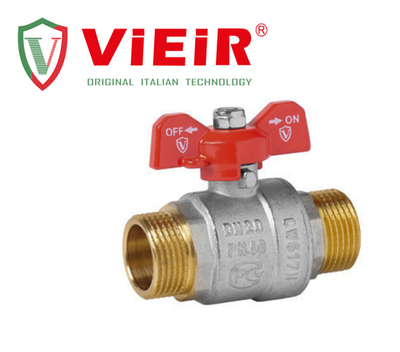 Шаровый кран  (НИКЕЛ)  3/4  Ш.х Ш. (БАБ.) ViEiR (80/10шт)