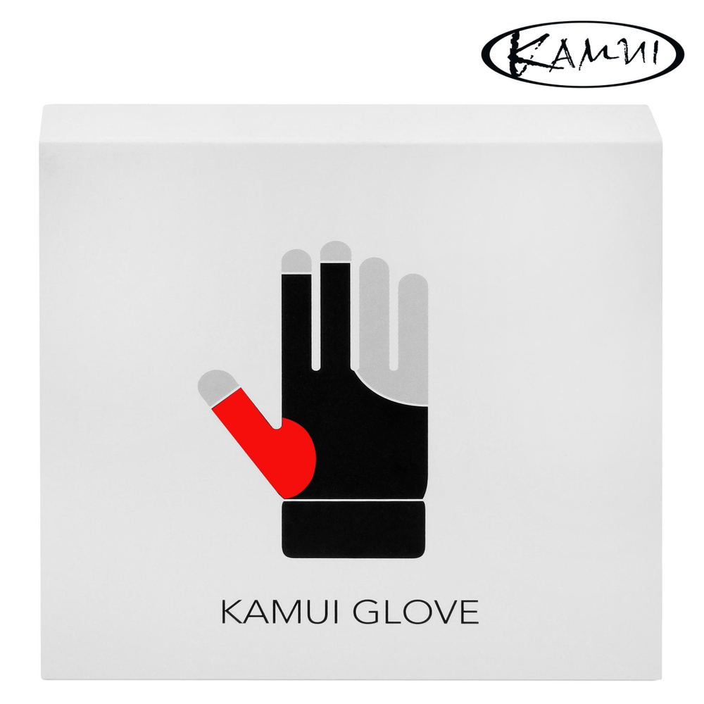 Перчатка для бильярда "Kamui QuickDry" красная/черная правая XL