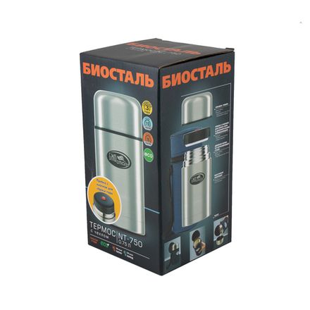 Термос для еды &quot;Биосталь&quot;, 0,75 л, в чехле/12/