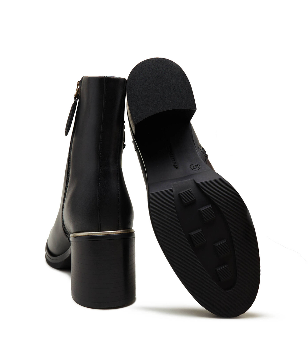 Кожаные ботильоны Tommy Hilfiger - черный(FW0FW07539)