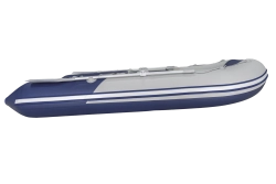 Лодка Ривьера 3200 СК компакт, 3200*1500*420 мм., цвет серый - синий