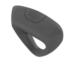 Серое треугольное эрекционное кольцо на пенис OVO с вибрацией (Цвет: темно-серый)