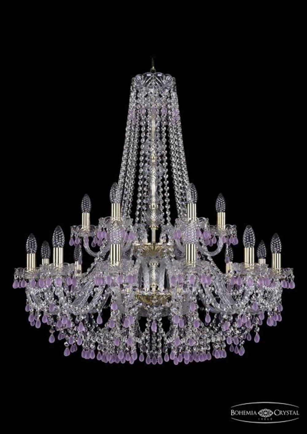 Подвесная люстра Bohemia Ivele 1410/12+6/300/h-95/2d/G/V7010