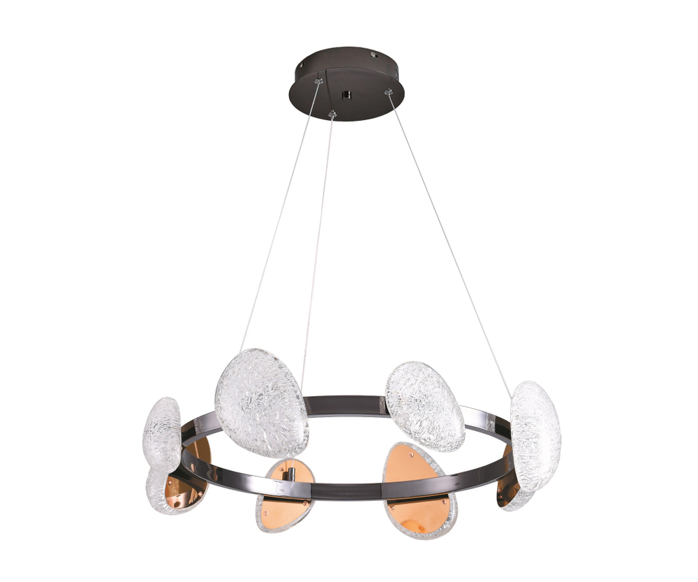 07693-8A,29 Люстра димм. Юнни черный жемчуг