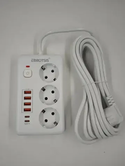 Сетевой фильтр Artdem удлинитель сетевой 5м, с предохранителем, 4000 Вт, 5 метров, 3 розетки