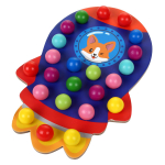 Развивающая игрушка деревянная с шариками коробка C-41932