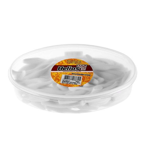 Виброхвост несъедоб. Vigor 3,75&#39;/9.5 см White 100шт. (HS-6-001-N) Helios