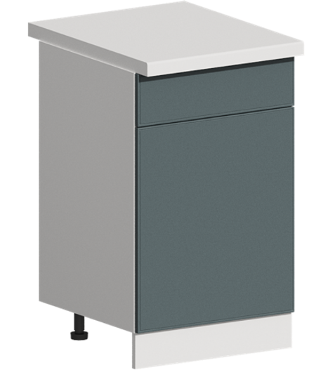 Кухня Модуль ШН1Я 500 Графит / Бирюзовая мята