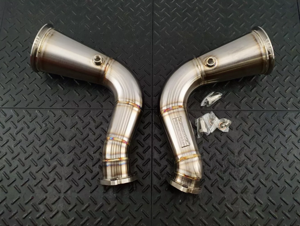 RedStar Exhaust Приемные трубы (Downpipes) без катализаторов с термозащитой Audi RS Q8 / S Q8 / S Q7 RS.RSQ8.DP