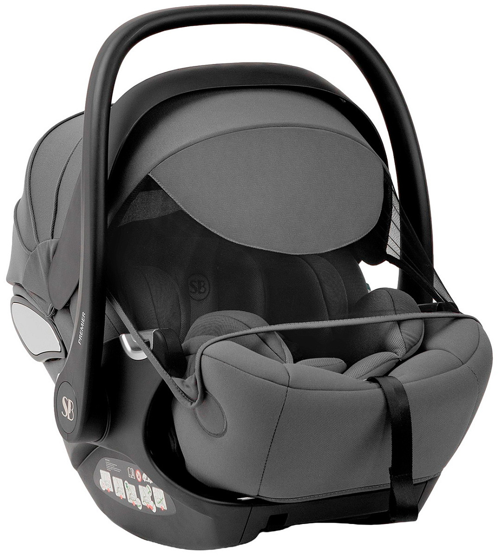 Коляска 3 в 1 Sweet Baby SBL Massimo + автокресло Premier Grey Black