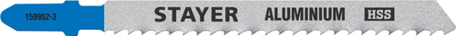 STAYER T127D, полотна для эл/лобзика, HSS, по мягкому металлу (2-15мм), Т-хвостовик, шаг 3мм, 75мм, 2шт, STAYER Professional