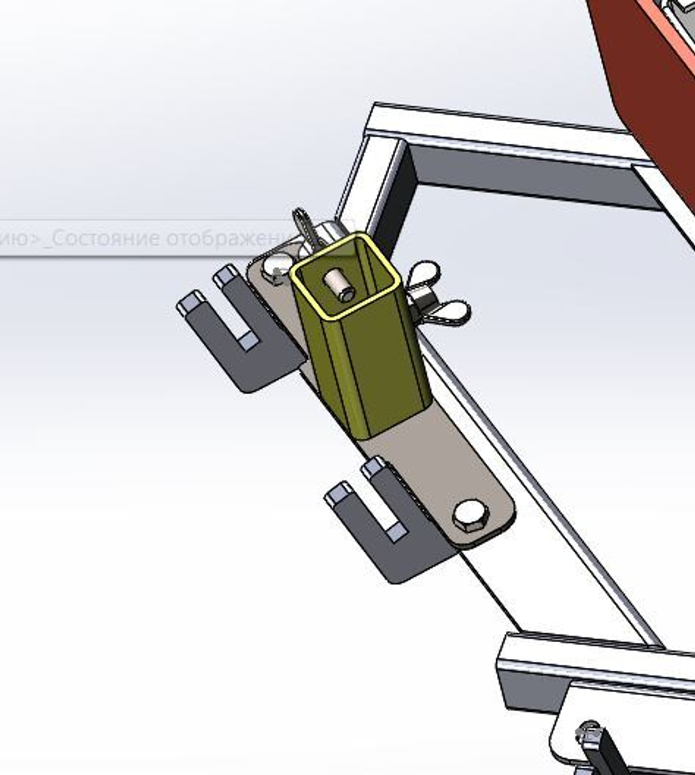 Защитная платформа с бронелистом для установки двух комплексов ТРОФЕЙ на комплекс ТРАФИК