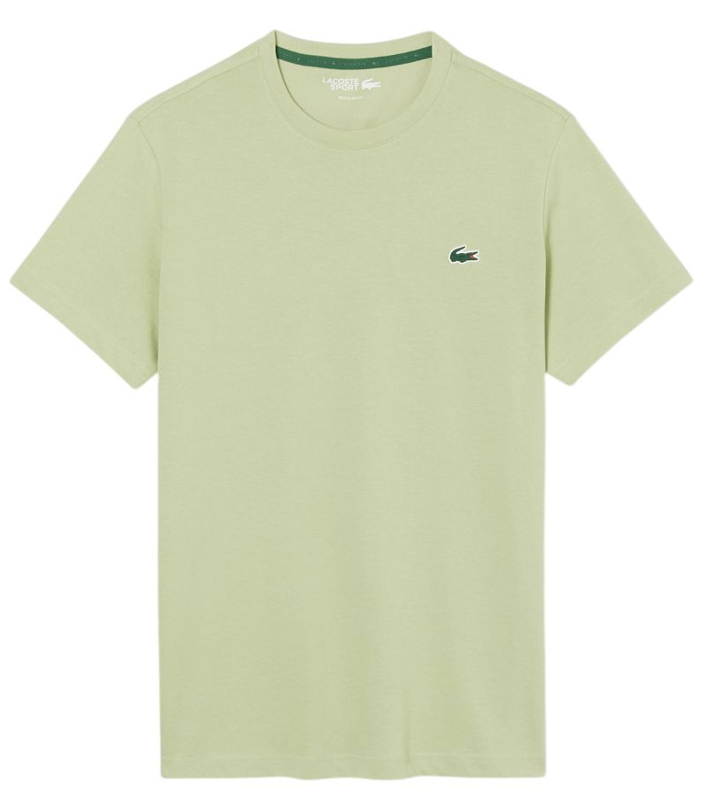 Мужская теннисная футболка Lacoste Ultra Dry Crocodile Graphic - green