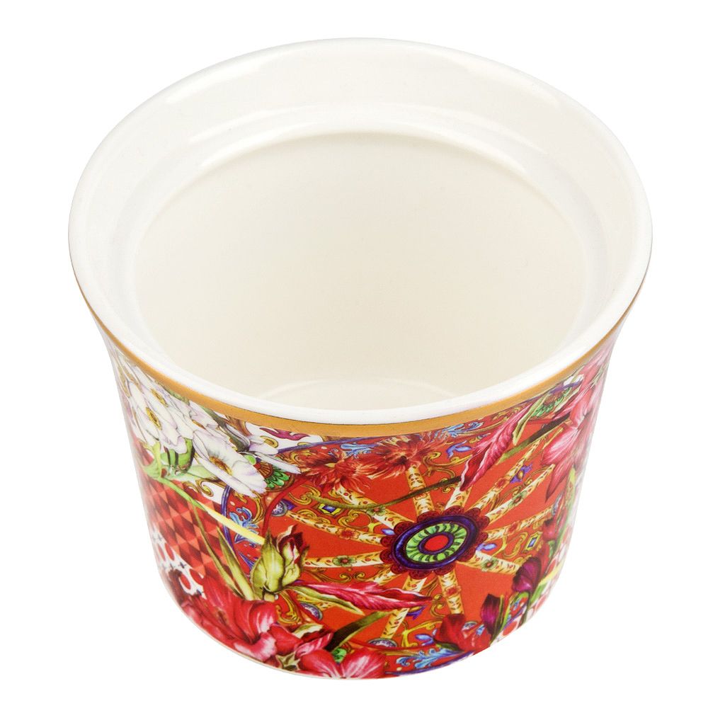 Сахарница с ложкой "Secret Garden" 10х9,5см v=250мл (фарфор) (подарочная упаковка)