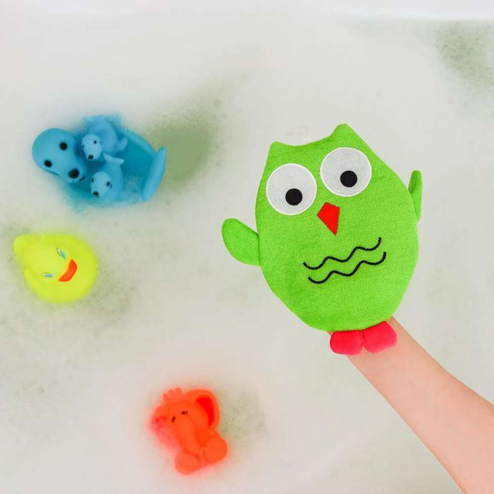 Мочалка варежка детская, "Совушка", цвет МИКС 1887476