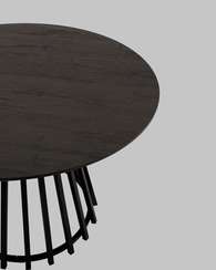Стол Dap Ø120 см, темное дерево