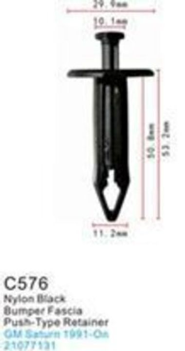 Клипса для крепления внутренней обшивки а/м GM пластиковая (100шт/уп.) Forsage клипса C0576( GM )