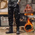 Американские камуфляжные повседневные брюки мужские весенне-осенние свободные прямые карманы, большие карманные тренды ретро десантники брюки