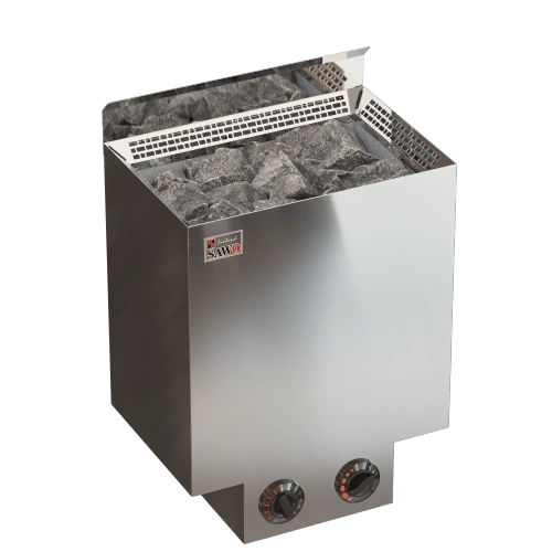 Электрическая печь SAWO NORDEX NRN-60NB-Z-C (6 кВт, черная, внутри оцинковка, снаружи нержавейка, встроенный пульт)