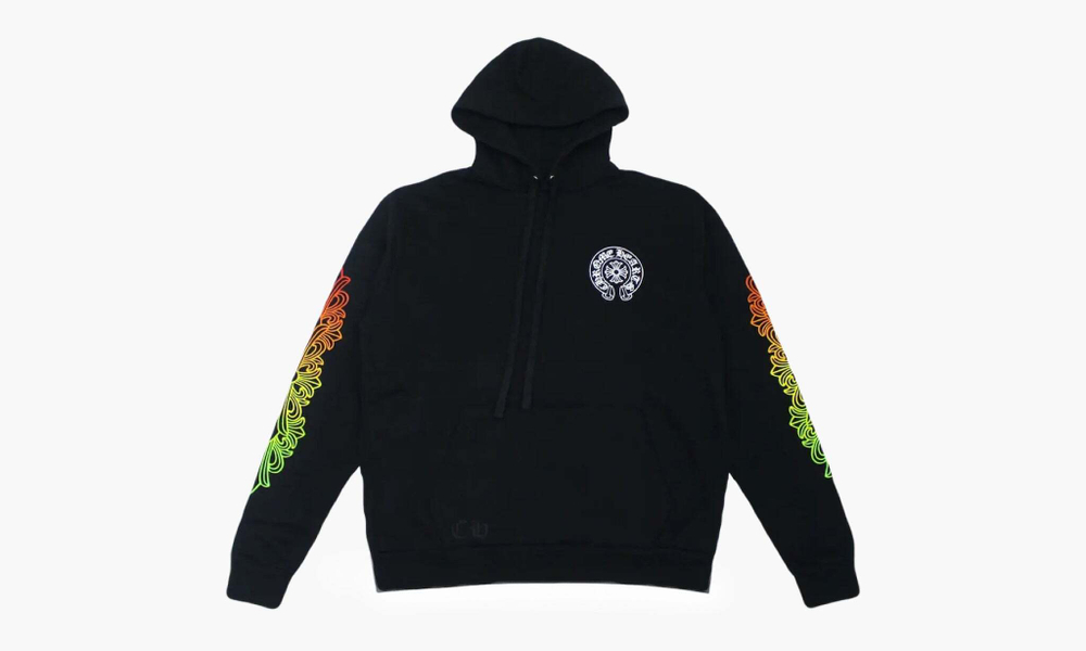Chrome Hearts Floral Sleeve Gradient Made In Hollywood Hoodie "Black / Gradient"