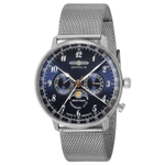 ZEPPELIN Quartz Movement 30m Water Resistance Women"s Watch Blue Dial Stainless Steel Watch Case