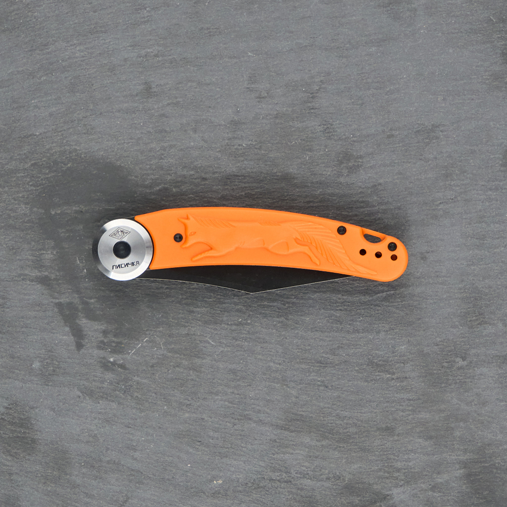 Нож складной Перемен Лисичка Оранжевая (blackwash)
