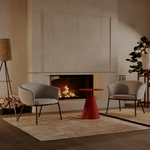 Столик кофейный Bergenson Bjorn Marius, 50 см, красный