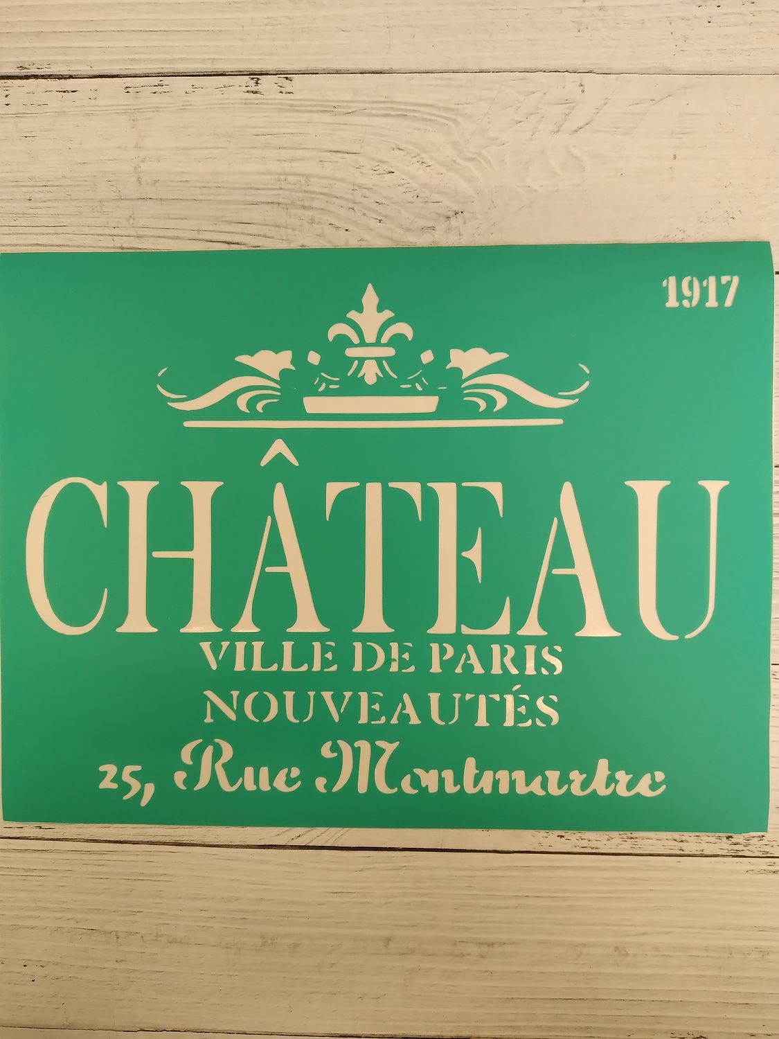 трафарет на клеевой основе,1917, 20*15см