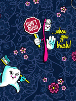 Куртка медицинская женская Dickies DK306, "зубная щётка" S