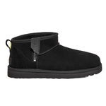 UGG CLASSIC ULTRA MINI ZIP BOOT BLACK