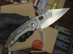 Нож Borka Blades Custom STITCH - рукоять титан, сухарь, ограниччитель
