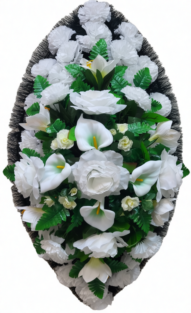 Ритуальный венок «Классика №48» (140 см) Ритуальный венок «Классика №48» (140 см)