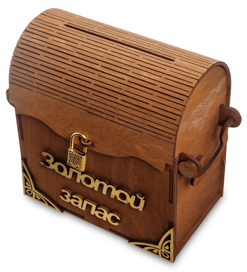 КФ- 63 Сундук-копилка «Золотой запас» бол.