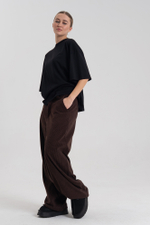 Брюки свободные вельвет