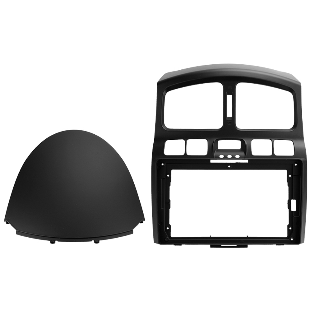 Комплект рамки с разъёмами 9" Hyundai Santa Fe SM 2000-2012 For JAC S1 (Rein) 1 2007-2013 - Car-Smart 7112