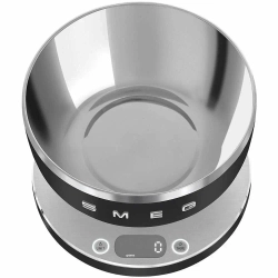 Кухонные весы SMEG, цифровые, максимальный вес 5 кг, шаг 1 г, цвет матовый черный (KSC01BLMWW)