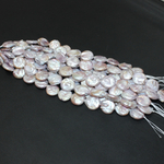 Жемчуг овальный розовый бусины 15мм