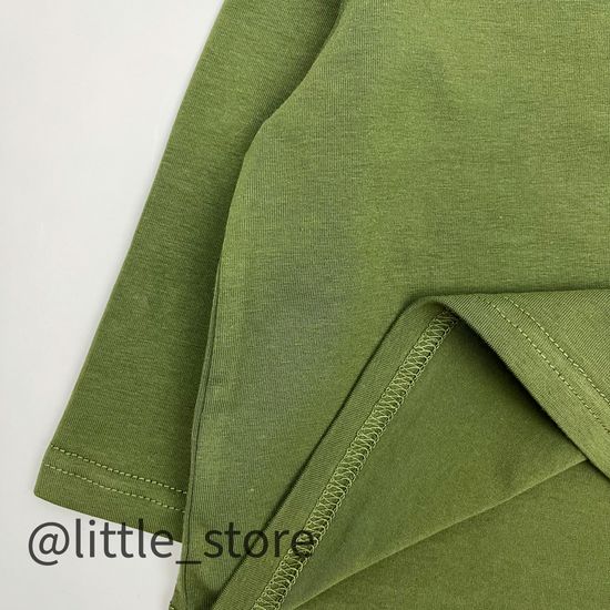 Лонгслив хлопковый "New one" Хаки