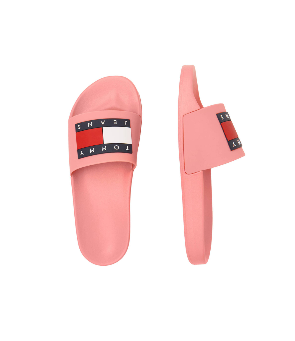 Шлепанцы TOMMY JEANS FLAG POOL SLD ESS Tommy Jeans - лососевый(EN0EN02115)