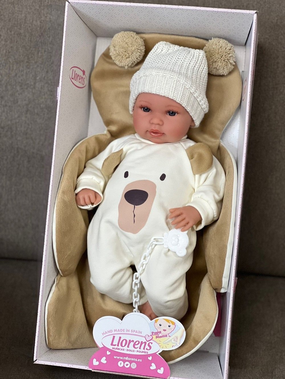 Кукла Llorens мягконабивная 36см Osito (63645)